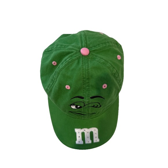 Kyle Busch #18 M&M's Racing Hat Chase Authentics NASCAR Adjustable Cap Green M&M - Picture 3 of 9
